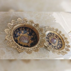 تصویر 1 از خرید و فروش بشقاب برنزی طرح گل با شرایط فوق العاده